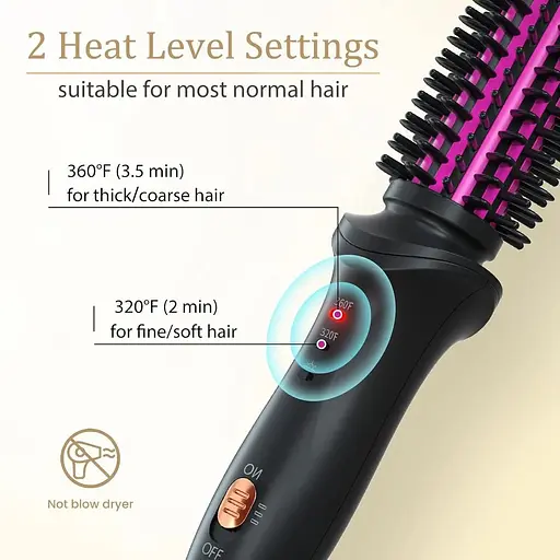 Міні-щипці для завивки волосся, корпус діаметром 1 дюйм для подорожей - фото 7