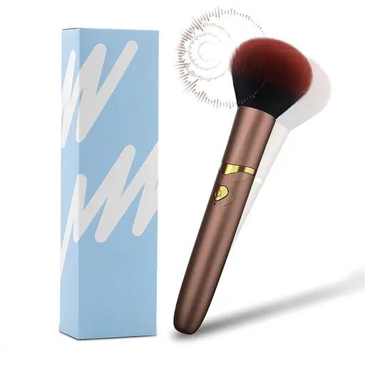 Вибратор Passion MakeUp Vibe brown 10 режимов в форме кисточки для макияжа (4821002029440)