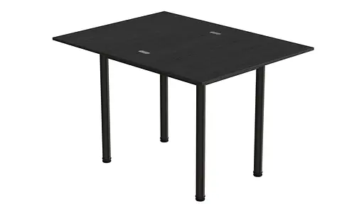 Обідній стіл-формер розкладний Берта Ferrum-decor 750x1200x900 Чорний метал ДСП Сосна Кембра 16 мм (FRD-105173) - фото 8