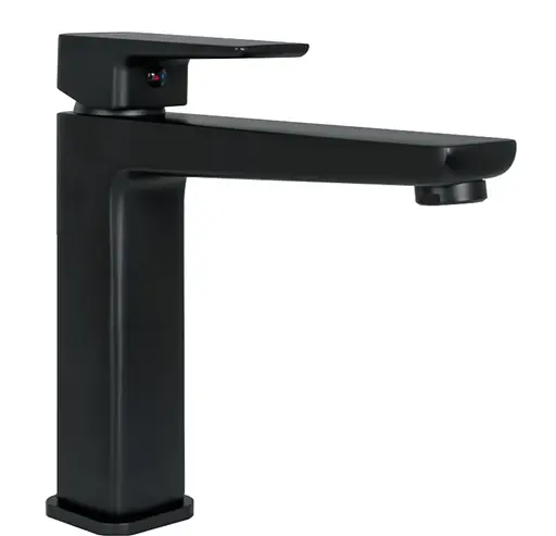 Смеситель для умывальника Rea Orix низкий black REA-B5642 Черный матовый - фото 1