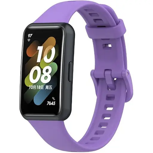 Ремінець DK для Huawei Band 7 Silicone Sport Band Classic (viola) - фото 2