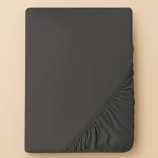 Комплект постільної білизни Ideia Сатин євро 200х220 см (8-36088_т/сірий) - фото 2