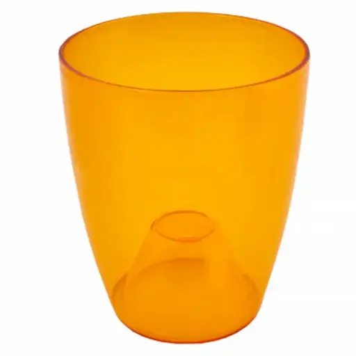 Вазон "Орхидея" янтарный 15*17 см