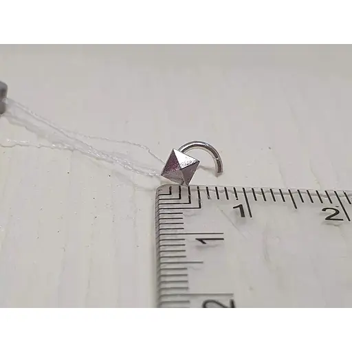 Срібна сережка-пірсинг Астор в ніс. 918-2438Р - фото 4