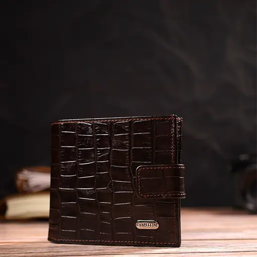 Мужской кожаный кошелек Canpellini 11.5х10х1 см acs0025686 - фото 7