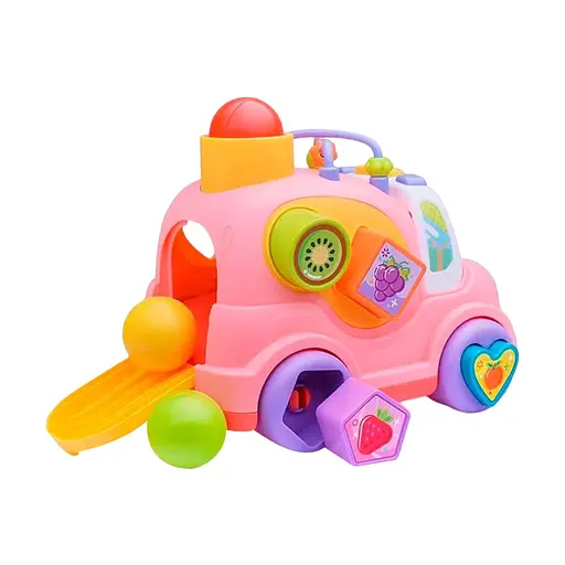 Детская развивающая игрушка "Машинка-сортер" HUANGER HE0548 музыка, свет, 24 см - фото 7