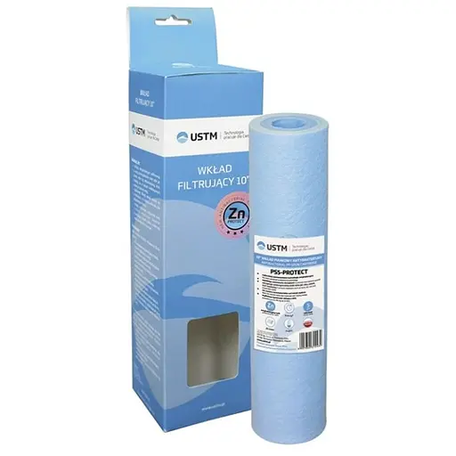 Картридж USTM антимікробний із спіненого поліпропілену 10" PS5-PROTECT 1045855 - фото 1