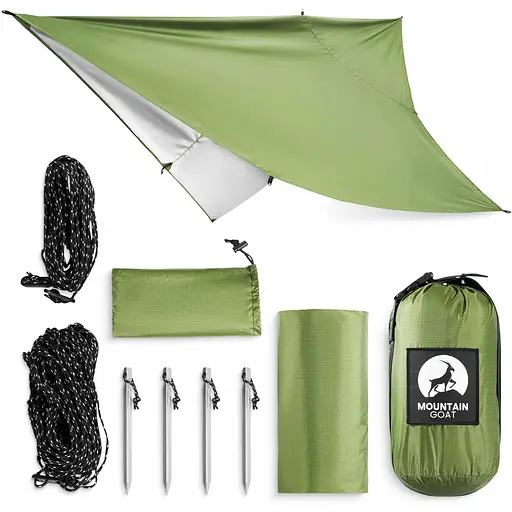 Туристичний тент Mountain Goat 300 x 300 см бівачний, водонепроникний Olive (P-5905973406376) - фото 7