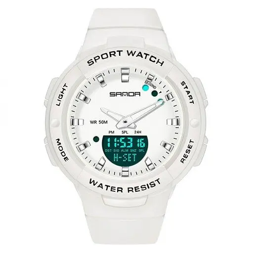 Часы женские наручные Sanda Easy (Белые) - фото 3