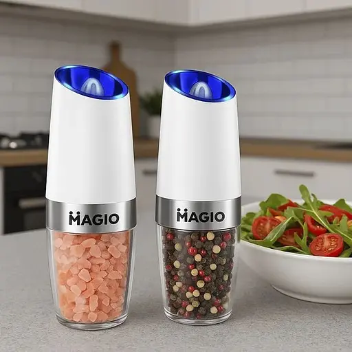 Електричний гравітаційний подрібнювач спецій Magio MG-212 з регулюванням помолу (212МG) - фото 5