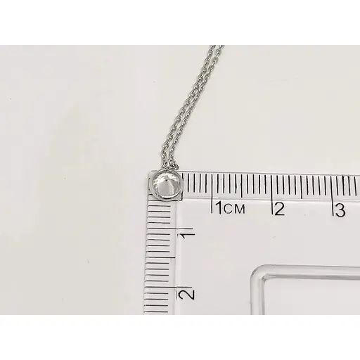 Золотое колье Tango с фианитом. 860234В 40 - фото 4