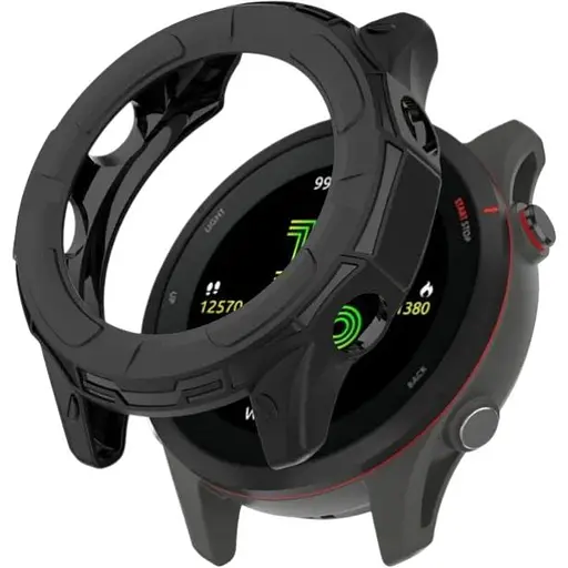 Чохол-бампер DK Силікон Outlines для Garmin Forerunner 955 (black)
