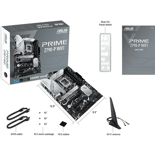 Материнская плата Asus Prime Z790 WIFI s1700 Z790 4xDDR5 M.2 HDMI DP Wi-Fi BT ATX - фото 2