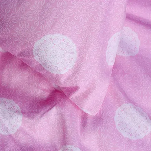 Семейный постельный комплект сатин розового цвета 328148 - фото 2