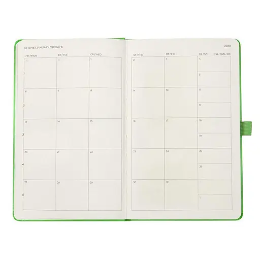 Еженедельник 2020 Axent Partner Strong 125х195 см салатовый (8505-20-09-A) - фото 5