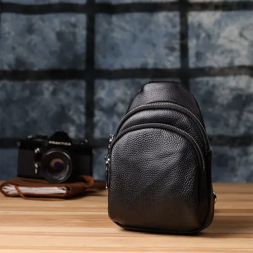 Женская сумка слинг Vintage из натуральной кожи 15х21.5х6.5 см sum0027594 - фото 9