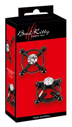 Затискачі на соски Bad Kitty Nipple Jewellery чорний - фото 7