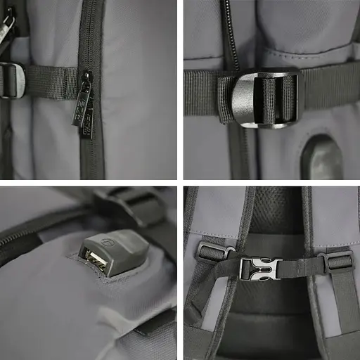 Рюкзак NikiBo Journey 20-30 л серый (30012505-07) - фото 5