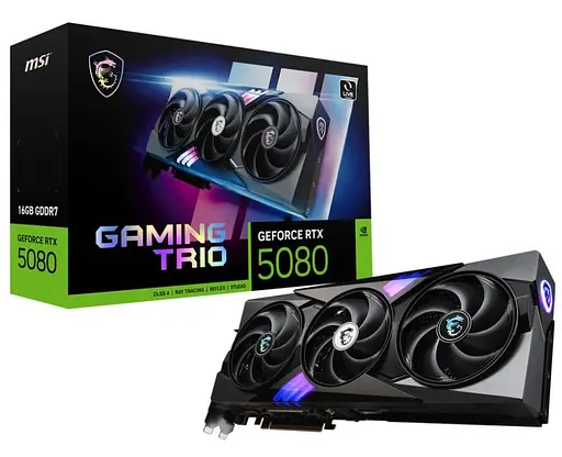 Видеокарта MSI RTX 5080 16G GAMING TRIO (RTX 5080 16G GAMING TRIO) (GDDR7, 256 bit, PCI-E v5.0 x16) - фото 7