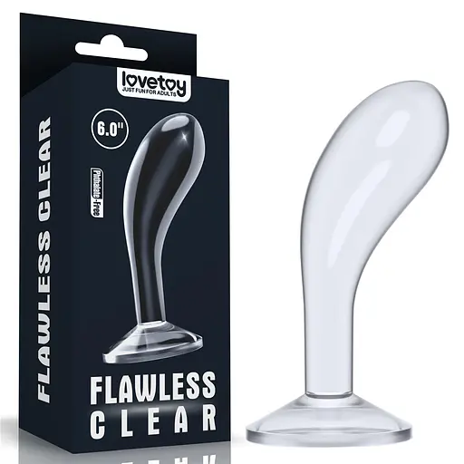 Стимулятор простати LoveToy Flawless, 15 см прозорий