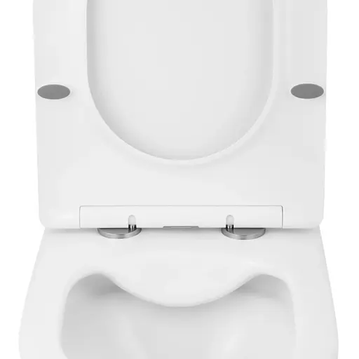 Унитаз подвесной безободковый Kroner Harz WHI523632 RIMLESS с сиденьем (KH523632WHIR) (CV032969) - фото 4