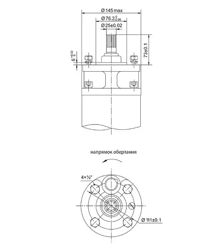 Насос відцентровий свердловинний DONGYIN 6SP60-8 380В 15кВт H 112(63)м Q 1300(1000)л/хв Ø145мм +пульт (з 3х частин) (7777653) - фото 3