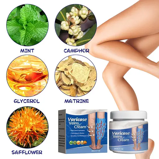 Крем от варикозного расширения вен и сосудистых звездочек для кровообращения 20 г, 1 шт - фото 2
