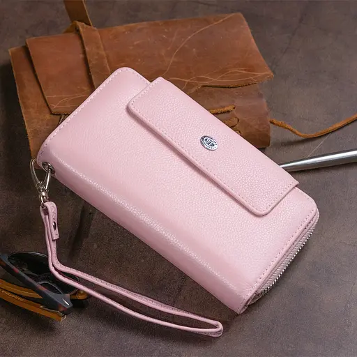 Кожаный женский кошелек ST Leather 19х9.5х2.5 см acs0015404 - фото 9