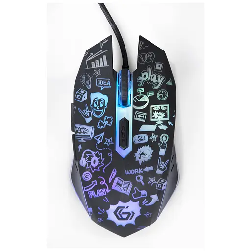 Мышка Gembird MUS-6B-GRAFIX-01 USB Black (MUS-6B-GRAFIX-01) - фото 7