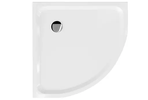 Душовий піддон Mexen Flat 70x70 напівкриглий низький MEX-41107070 Білий - фото 4