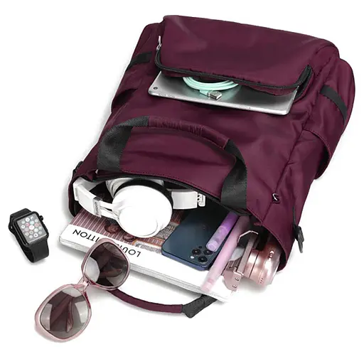 Міський рюкзак-сумка жіноча Tigernu T-S8169 12л для ноутбука 14" Red (17064) - фото 4