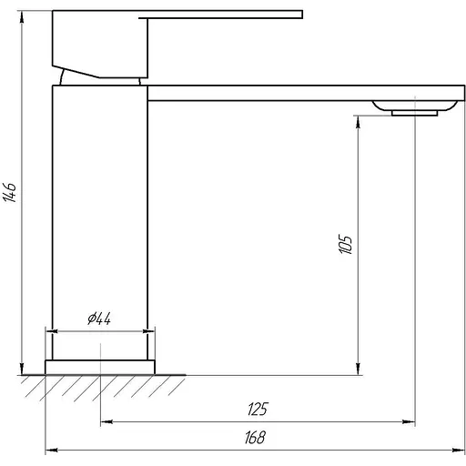 Змішувач для раковини Globus Lux RING SR-101 - фото 4