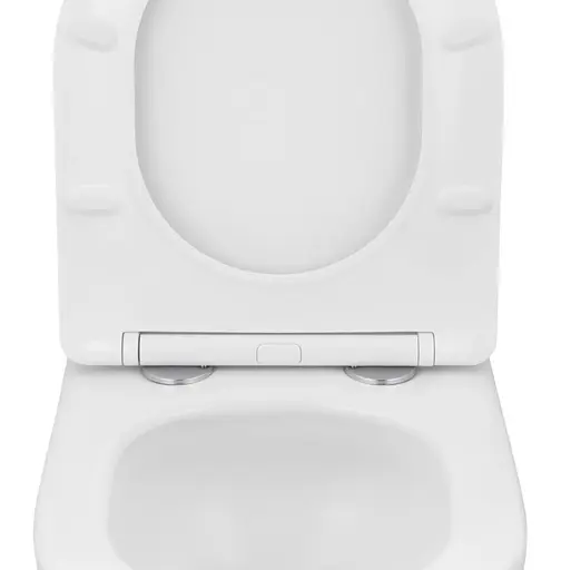 Унитаз подвесной безободковый Kroner Harz WHI483632 TORNADO с сиденьем (KH483632WHIT) (CV032967) - фото 4