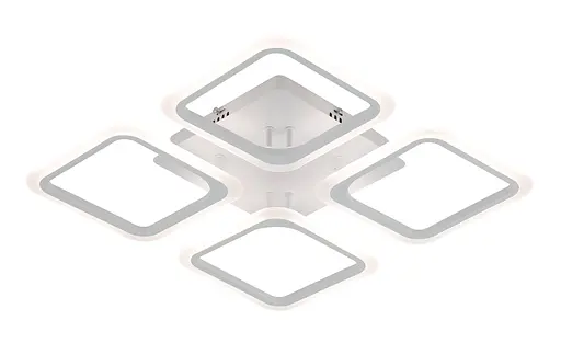 Люстра светодиодная акриловая потолочная 6110-4 WT 74W - фото 2