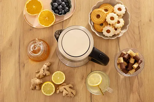 Gorenje Электрочайник 1.7л, 2,200 Вт, strix контроль, стекло, нерж - фото 10