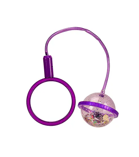 Скакалка SA1003 на одну ногу свет (3 режима), на планше (6900001197591) фиолетовый - фото 1