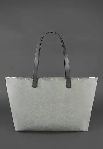 Шкіряна плетена жіноча сумка Пазл Xl чорна Krast - фото 4