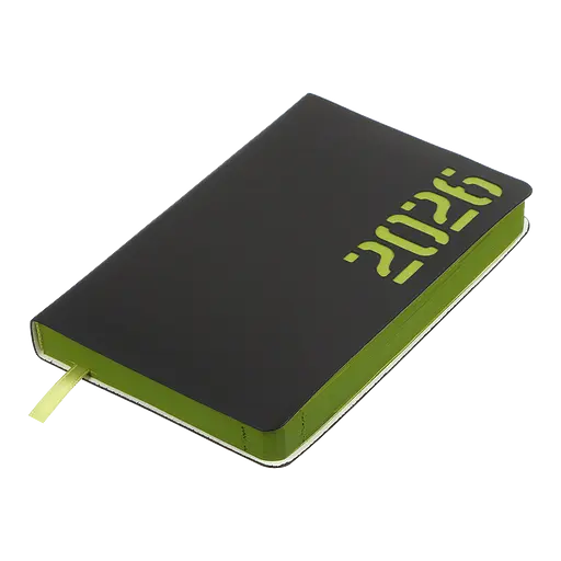 Щоденник датований Buromax Neon 2026 A6 штучна шкіра жовтий (BM.2589-08) - фото 2