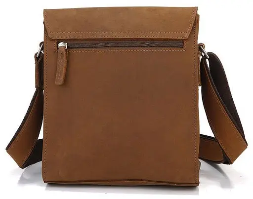 Чоловіча шкіряна сумка Vintage 21,5х25,5х7,5 см sum0012446 - фото 4