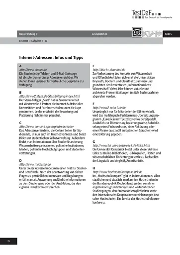 TestDaF Musterprüfung 1. Heft mit Audio-CD - фото 12