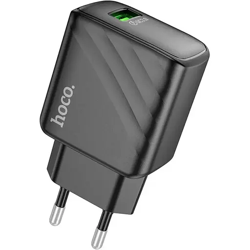 Сетевое зарядное устройство Hoco CS21A 1USB QC 18W Quick Charge 3.0 Black - фото 3