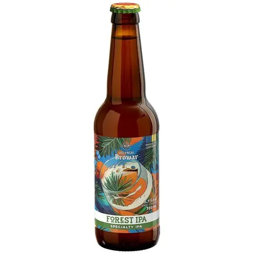 Пиво Volynski Browar Forest Ipa, светлое, нефильтрованное, 5,7%, 0,35 л