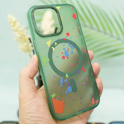 Чохол Epik TPU+PC Flush with MagSafe для Apple iPhone 13 Pro 6.1 Dark green - фото 3