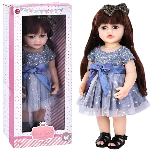Кукла 6781 с длинными волосами для причесок, в стильной одежде, 52 см в красивой коробке