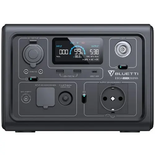 Зарядна станція Bluetti EB3A 600W 268Wh