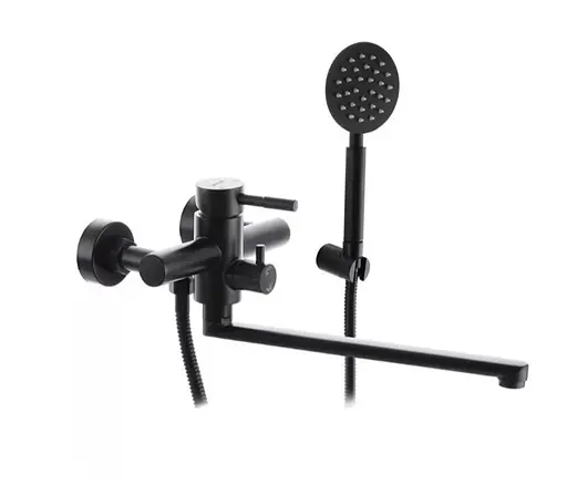 Змішувач для ванни WEZER EKO7A-01-BLACK - фото 2