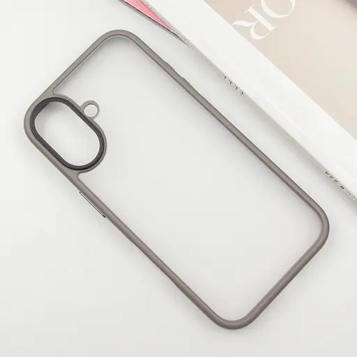 Чохол Epik TPU+PC Metal Buttons для Apple iPhone 16, 6.1 Сірий - фото 3