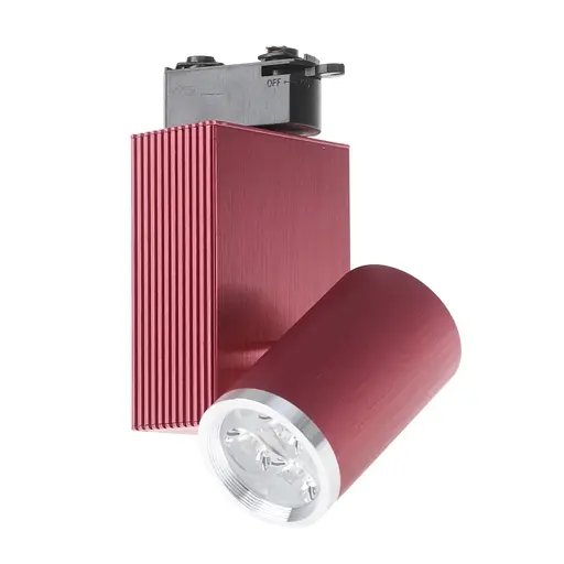 Светильник трековый поворотный LED 205/3x3W NW RED Brille L8-006