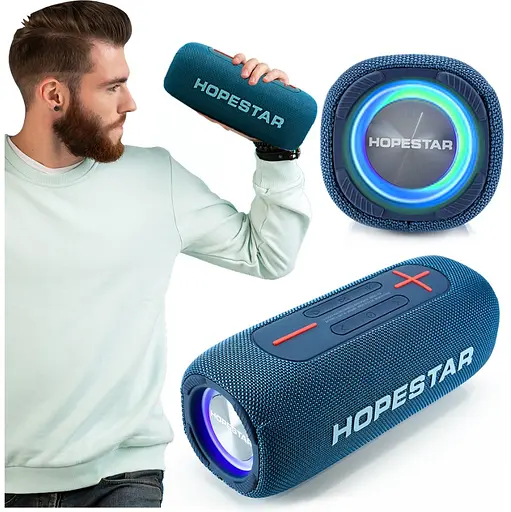 Портативная Bluetooth колонка Hopestar P32 Синий - фото 2