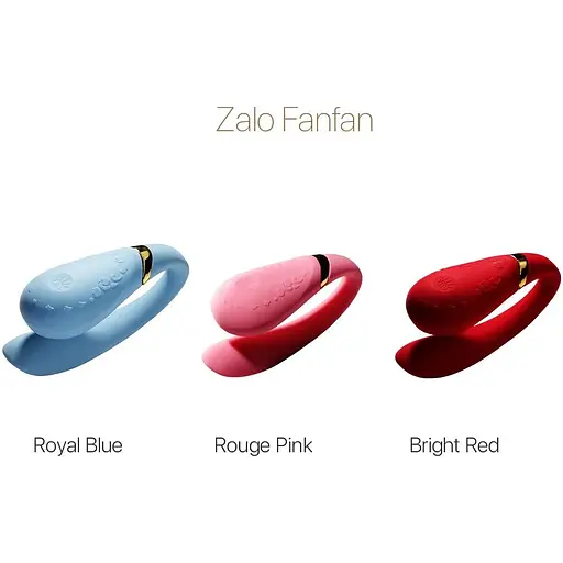 Смартвибратор для пар Zalo - Fanfan Royal Blue - фото 9